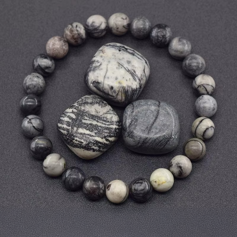 Braccialetto Apatite Blu – Pietra Naturale