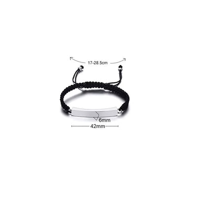 Bracciale Memoriale Inciso – in Acciaio Inossidabile