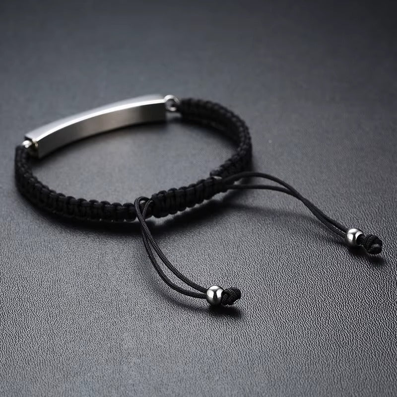 Bracciale Memoriale Inciso – in Acciaio Inossidabile
