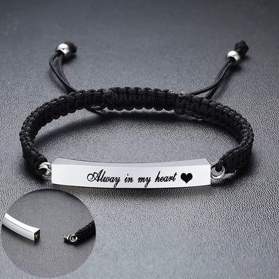 Bracciale Memoriale Inciso – in Acciaio Inossidabile