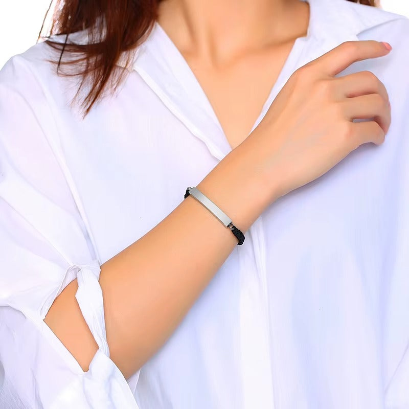 Bracciale Memoriale Inciso – in Acciaio Inossidabile