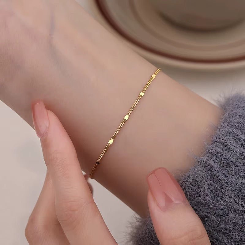 Bracciale con Ciondoli in Argento 925 e Placcatura Oro 18K