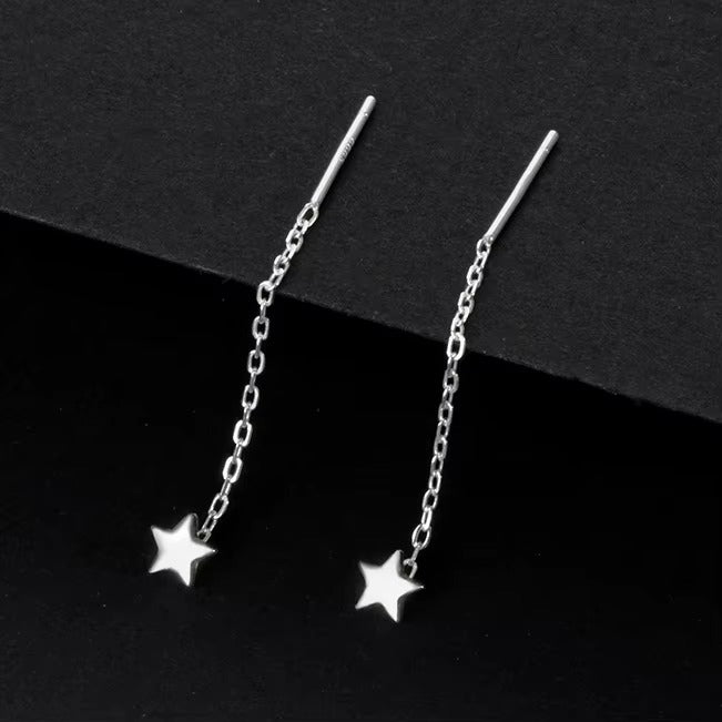 Orecchini in Argento 925 – Luna, Stella, Cuore & Trifoglio