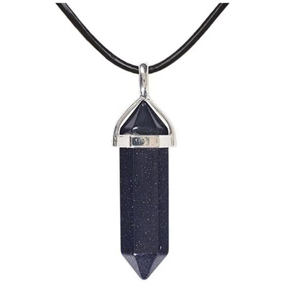 Collana Chakra Reiki in Pietra Naturale Esagonale