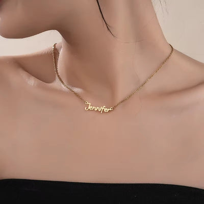 Collana con Nome Personalizzato in Acciaio Inossidabile