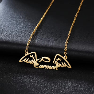 Collana Personalizzata con Cuore e Farfalla
