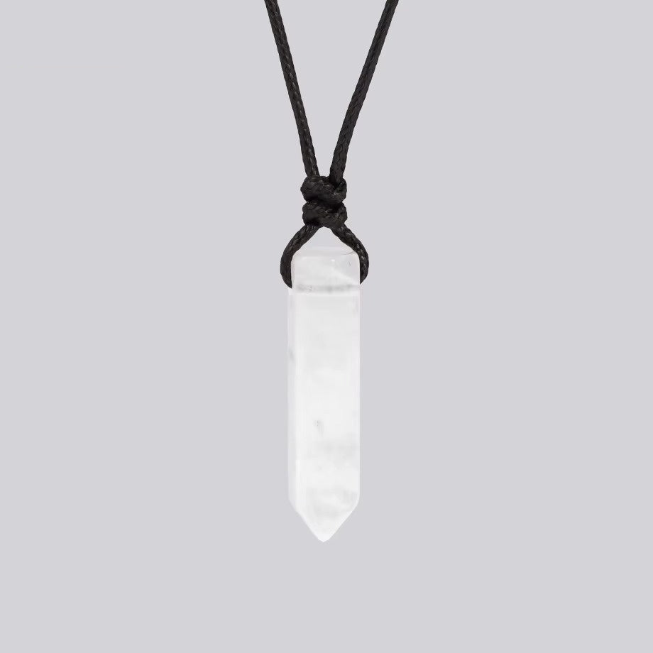 Collana con Cristallo Esagonale Naturale