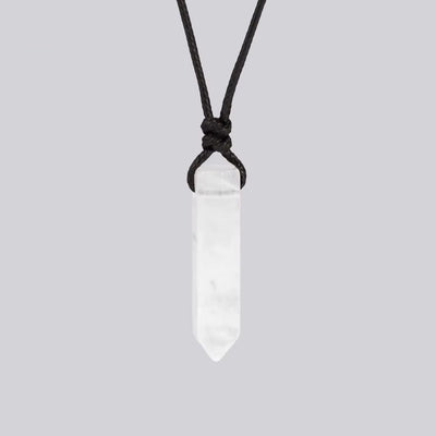 Collana con Cristallo Esagonale Naturale