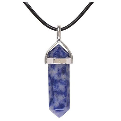 Collana Chakra Reiki in Pietra Naturale Esagonale