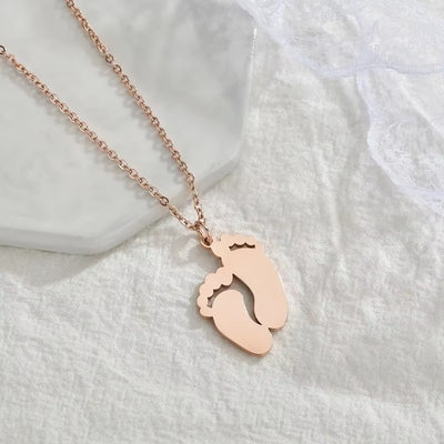 Collana Piedino con Nome Inciso
