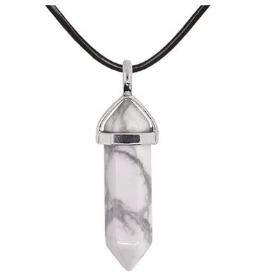 Collana Chakra Reiki in Pietra Naturale Esagonale