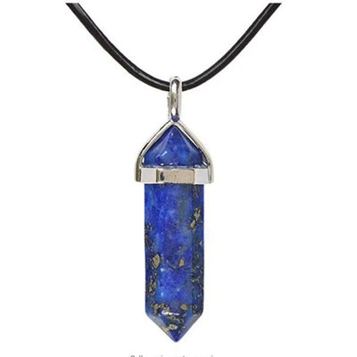 Collana Chakra Reiki in Pietra Naturale Esagonale