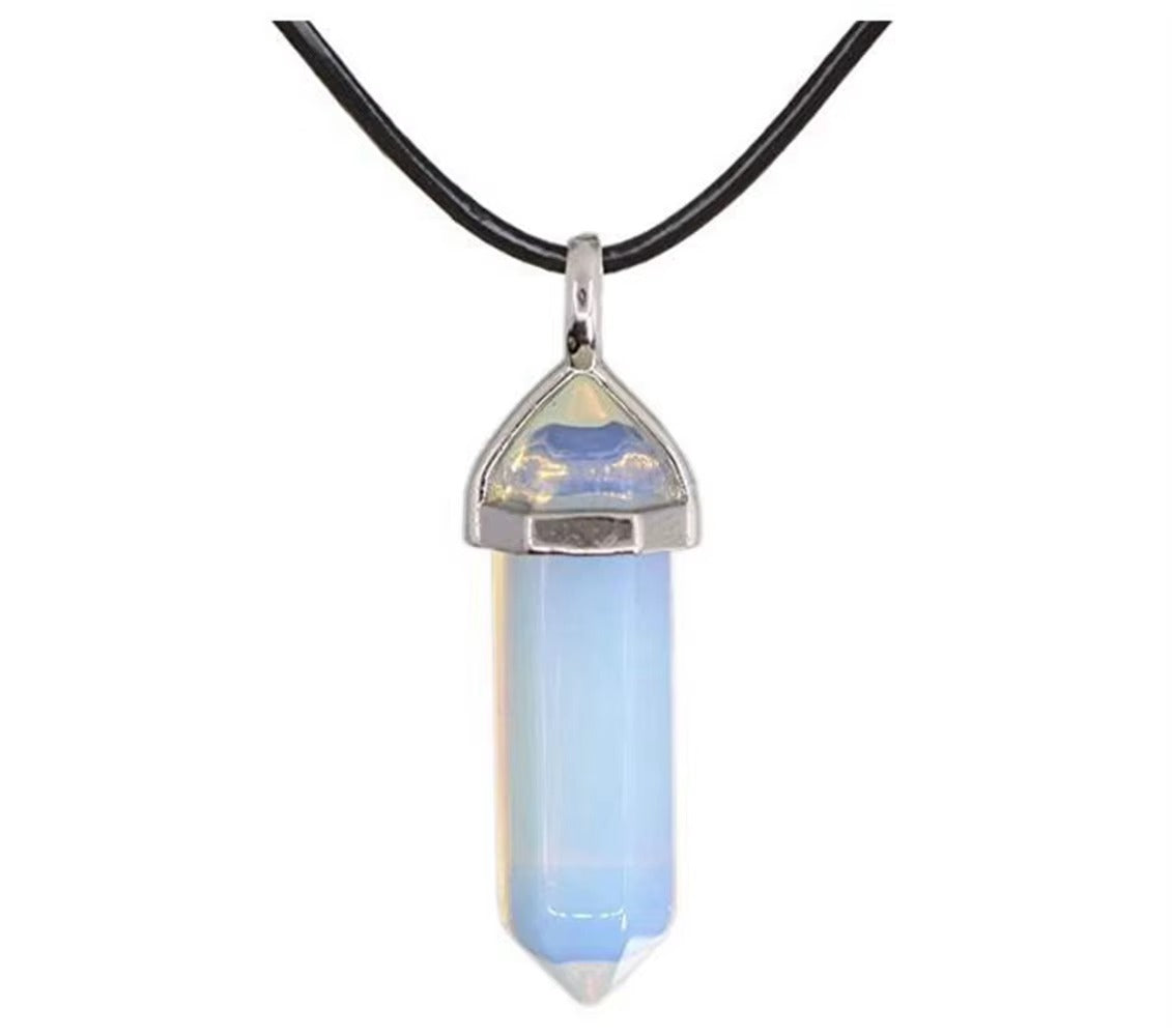 Collana Chakra Reiki in Pietra Naturale Esagonale