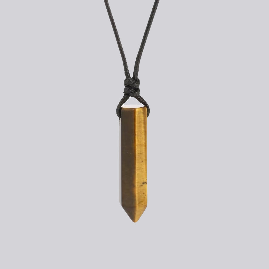 Collana con Cristallo Esagonale Naturale