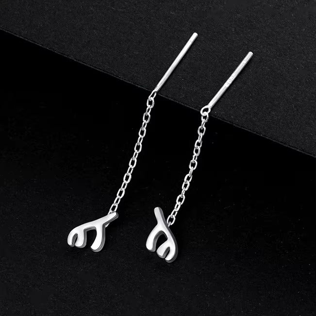 Orecchini in Argento 925 – Luna, Stella, Cuore & Trifoglio