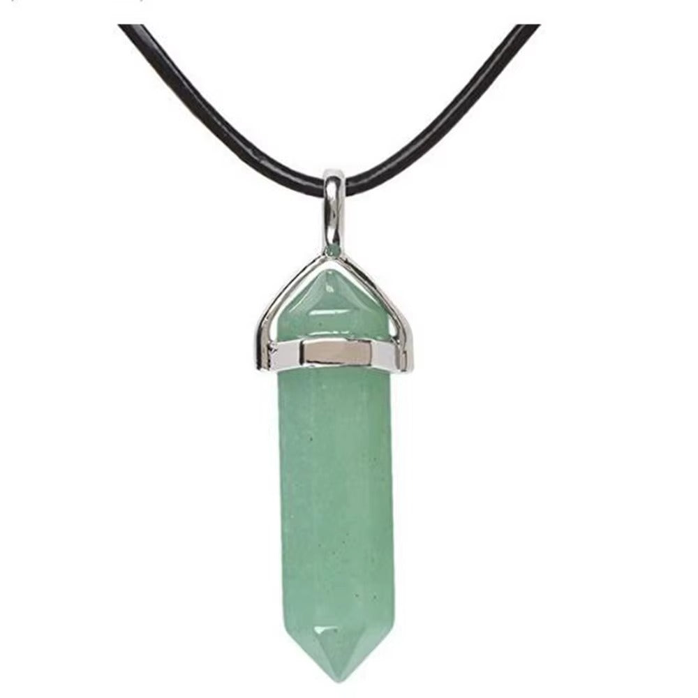 Collana Chakra Reiki in Pietra Naturale Esagonale