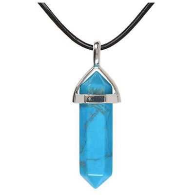 Collana Chakra Reiki in Pietra Naturale Esagonale