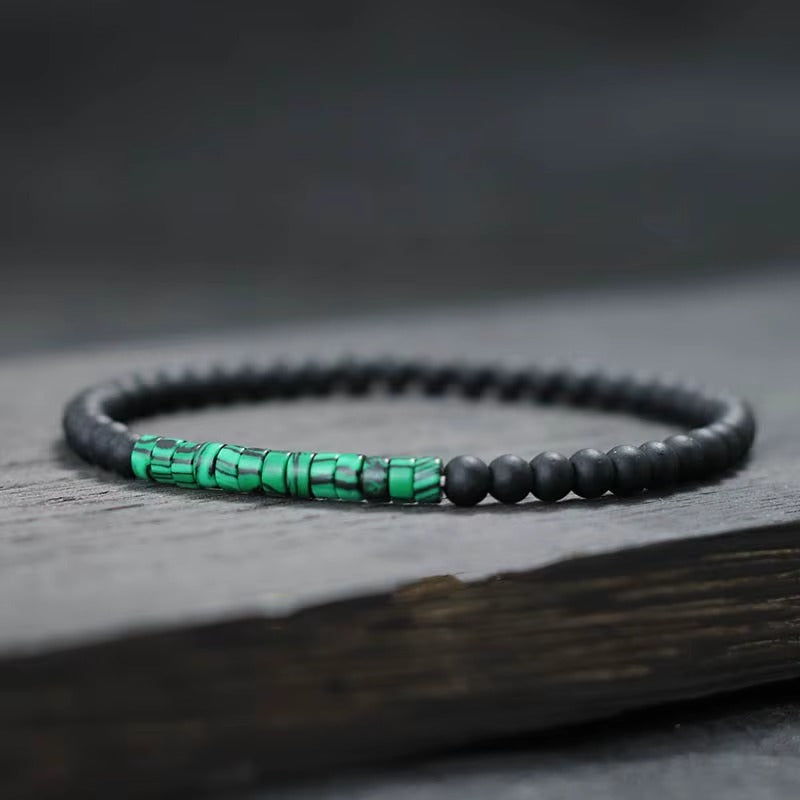 Braccialetto di Onice Minimal 4 mm Unisex