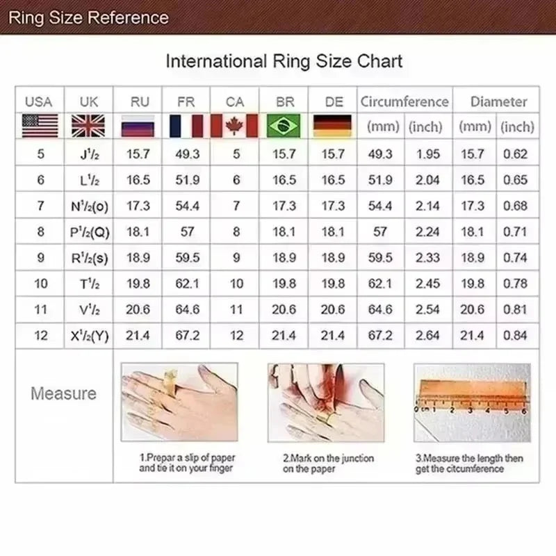 Anello Triplo Europa-America con Zirconi Neri