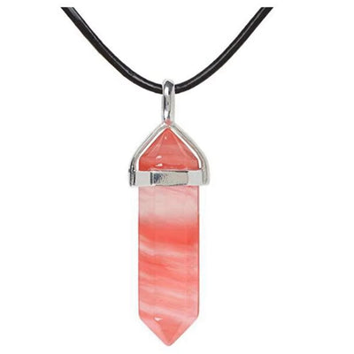 Collana Chakra Reiki in Pietra Naturale Esagonale