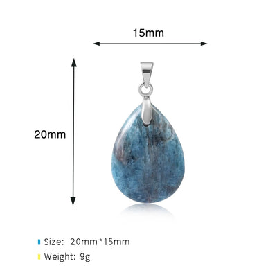 Collana Goccia di Pietra Naturale – Minimal Chic