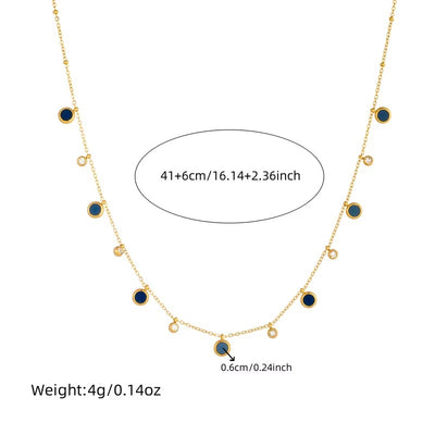 Collana in Acciaio 316L con Zirconi – Simboli Porta Fortuna