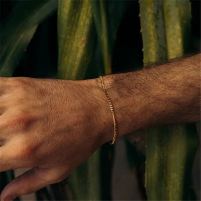 Bracciale Catena Cubana in Acciaio Inossidabile