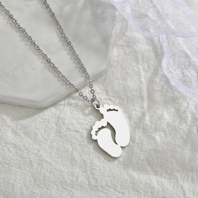 Collana Piedino con Nome Inciso
