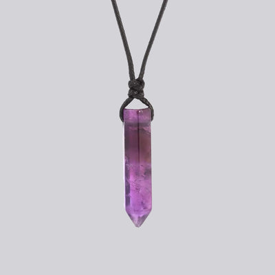 Collana con Cristallo Esagonale Naturale