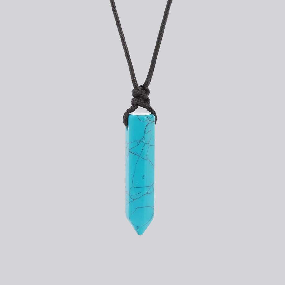 Collana con Cristallo Esagonale Naturale