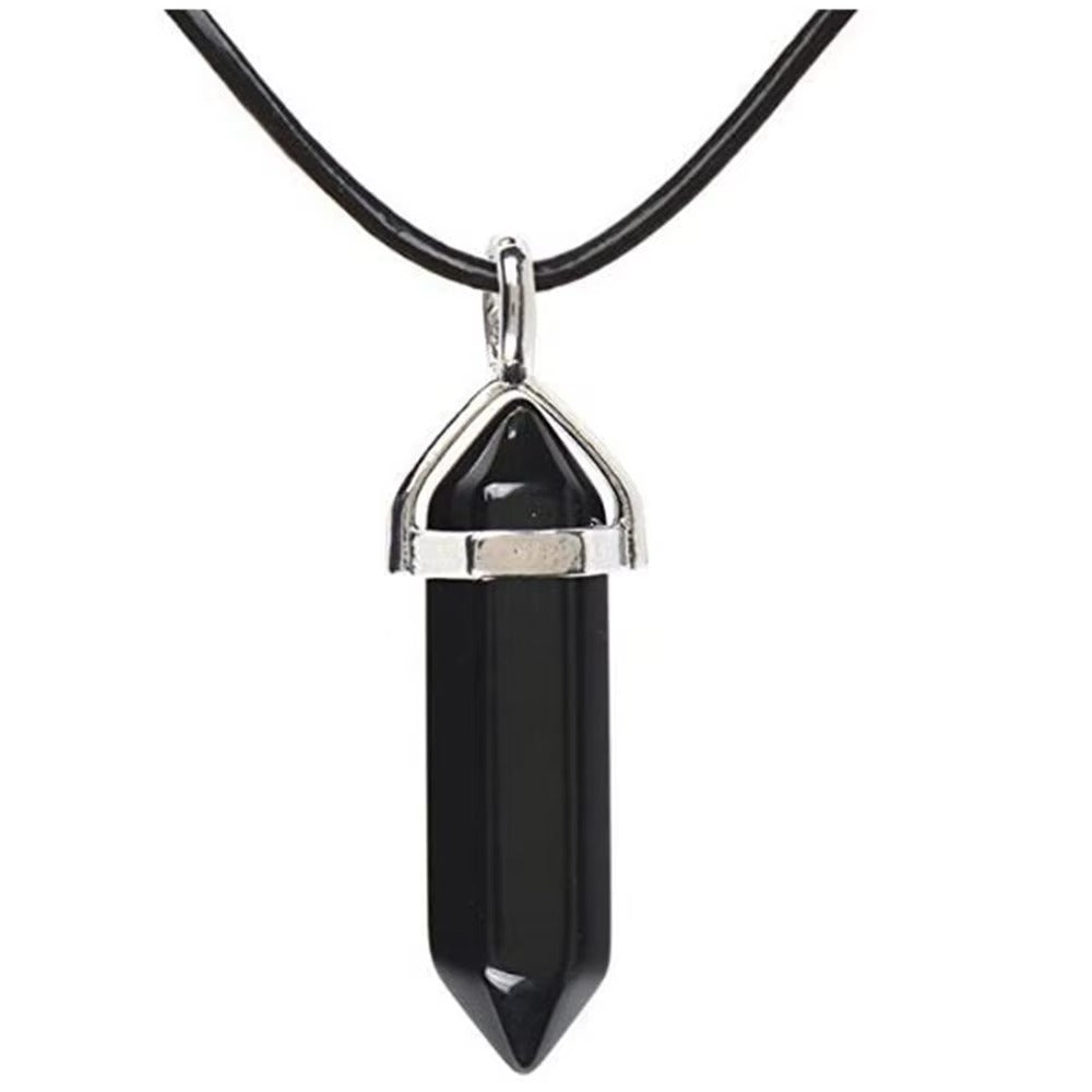 Collana Chakra Reiki in Pietra Naturale Esagonale