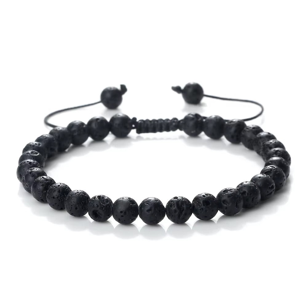 Braccialetto Ojo di Tigre & Lava Rock – Protezione Reiki