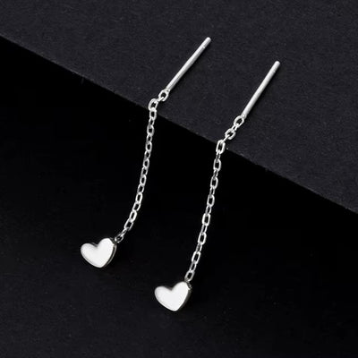 Orecchini in Argento 925 – Luna, Stella, Cuore & Trifoglio