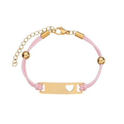 Bracciale Intrecciato con Incisione “Luna & Amore”