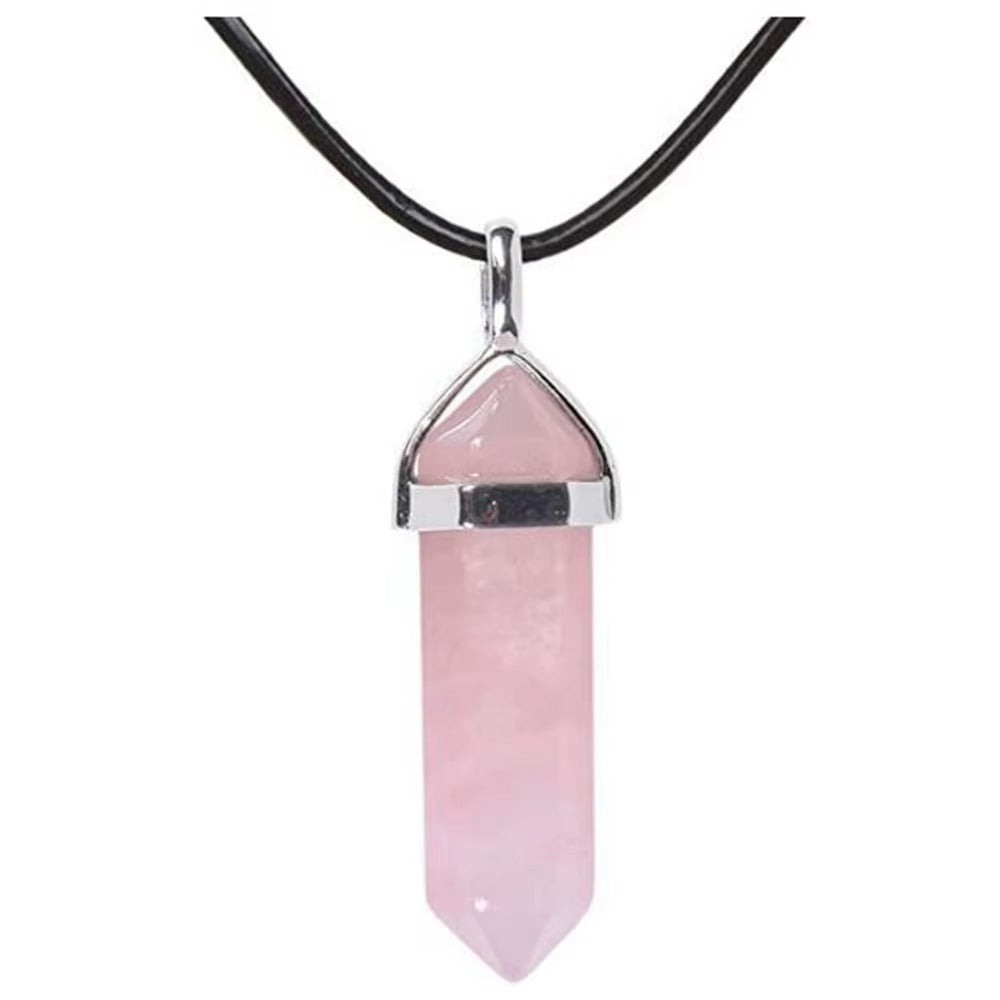 Collana Chakra Reiki in Pietra Naturale Esagonale