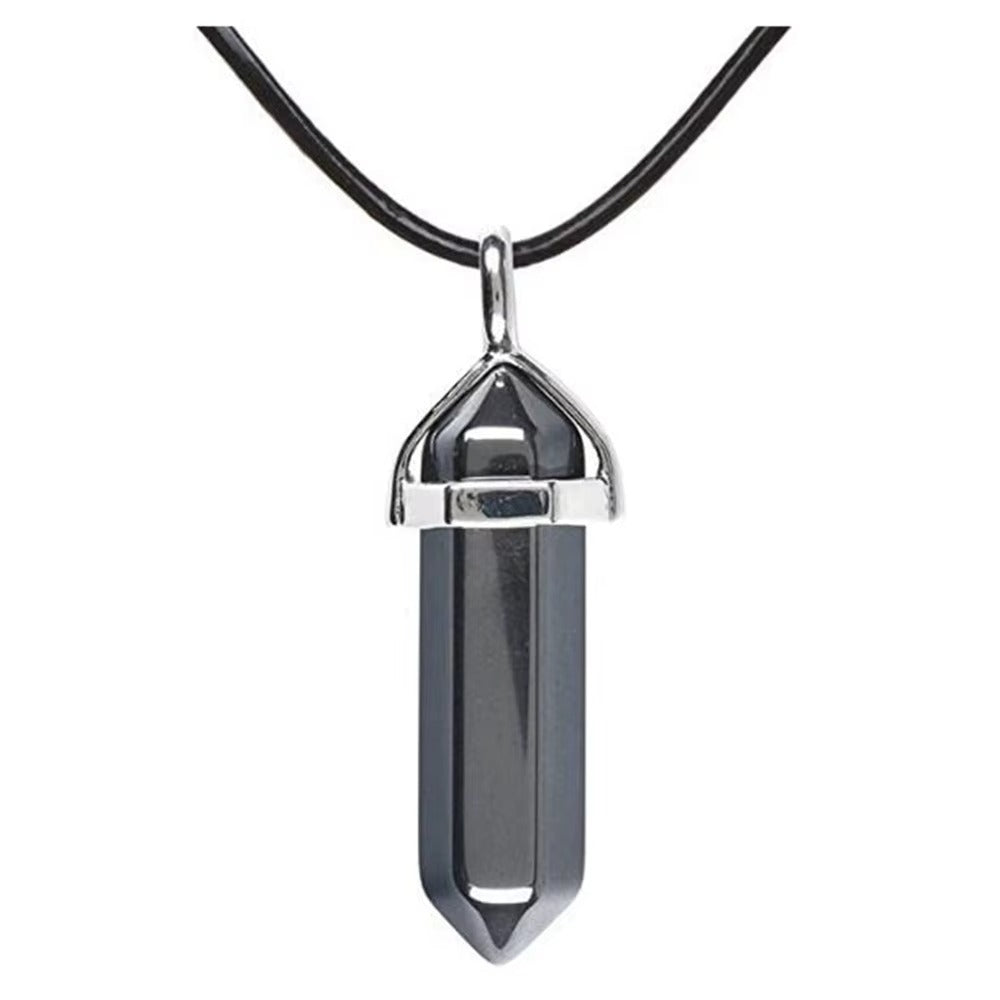 Collana Chakra Reiki in Pietra Naturale Esagonale