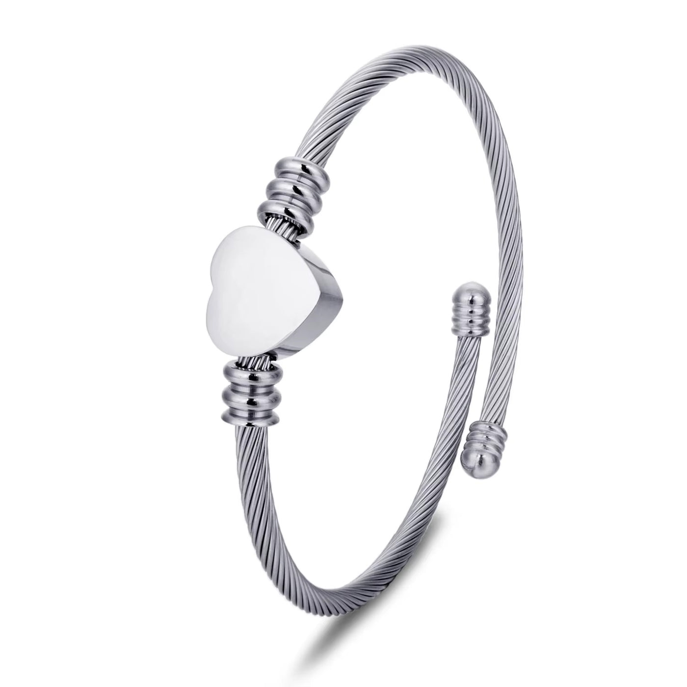 Bracciale Cuore Minimal in Acciaio Inossidabile