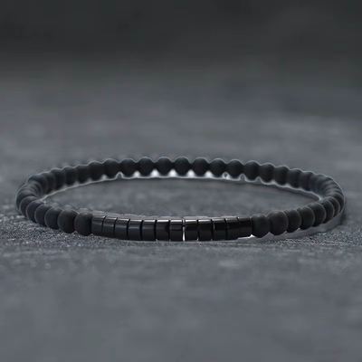 Braccialetto di Onice Minimal 4 mm Unisex