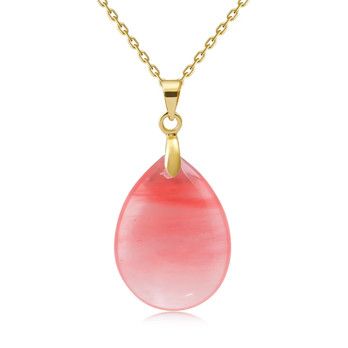 Collana Goccia di Pietra Naturale – Minimal Chic