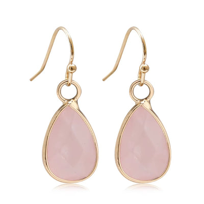 Orecchini Pendenti Waterdrop in Labradorite Naturale