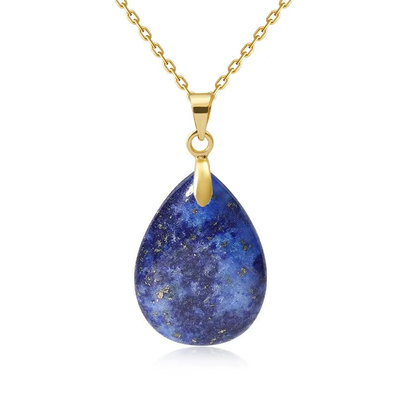 Collana Goccia di Pietra Naturale – Minimal Chic