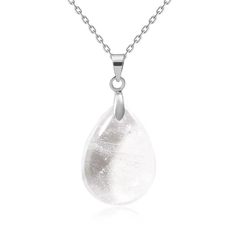 Collana Goccia di Pietra Naturale – Minimal Chic