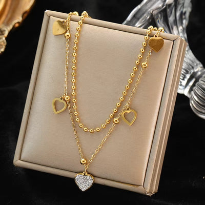 Collana con Zirconi Colorati Geometrici