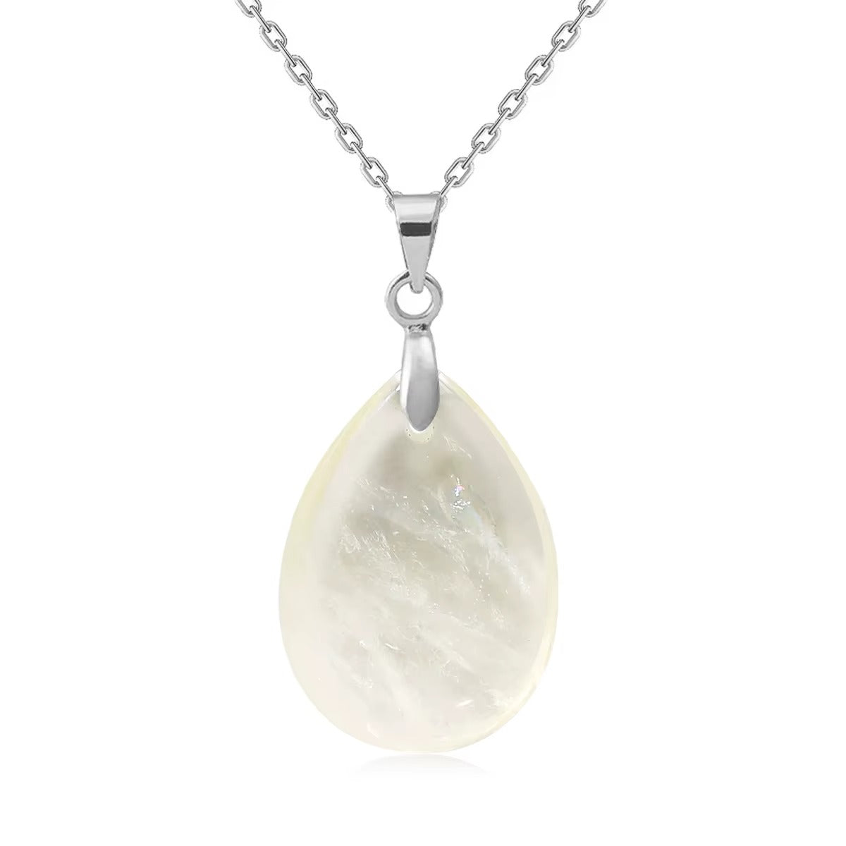 Collana Goccia di Pietra Naturale – Minimal Chic