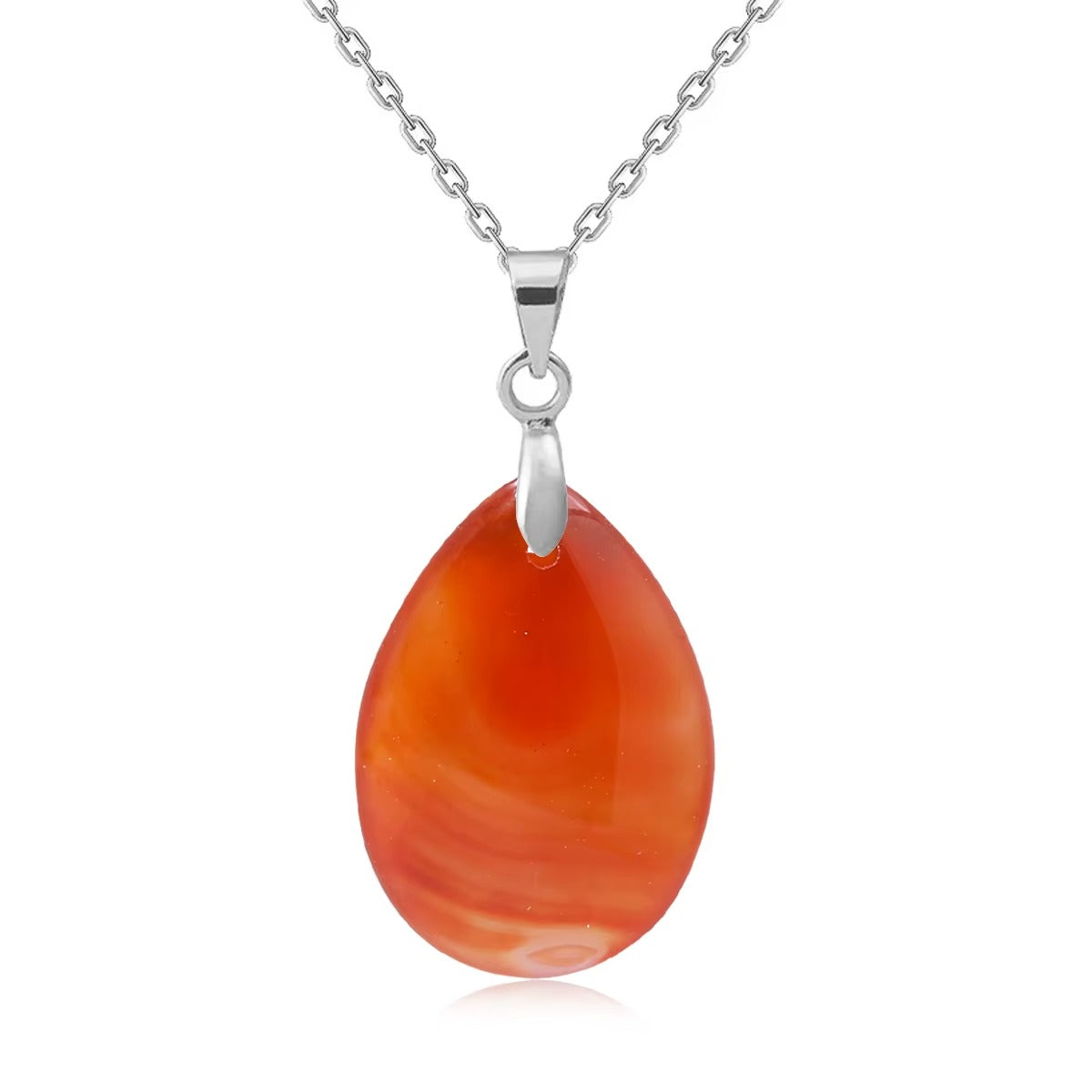 Collana Goccia di Pietra Naturale – Minimal Chic