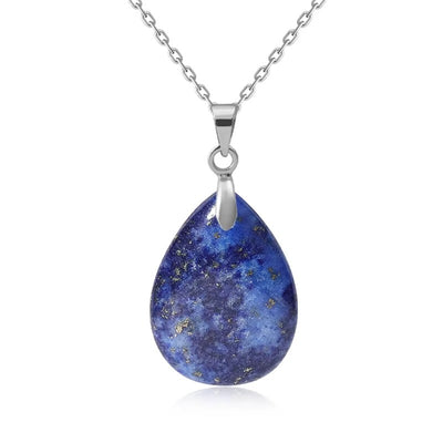 Collana Goccia di Pietra Naturale – Minimal Chic