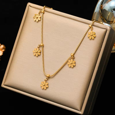 Collana con Zirconi Colorati Geometrici