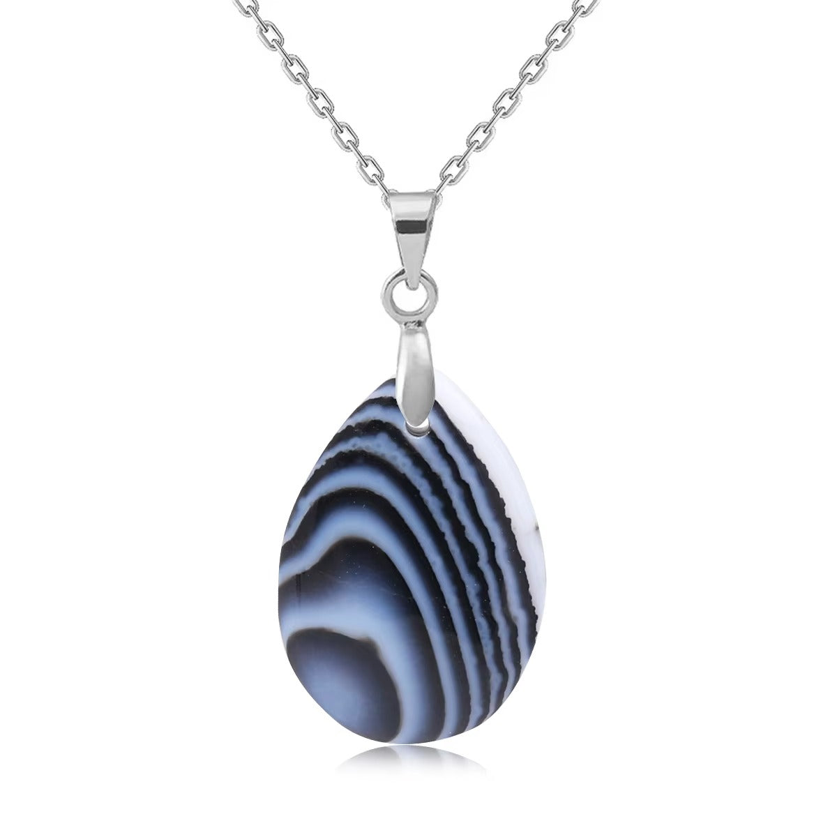 Collana Goccia di Pietra Naturale – Minimal Chic