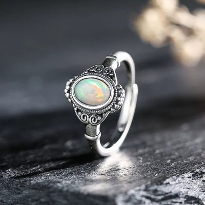 Anello in Argento 925 con Acquamarina Naturale – Eleganza senza tempo