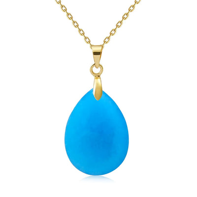Collana Goccia di Pietra Naturale – Minimal Chic
